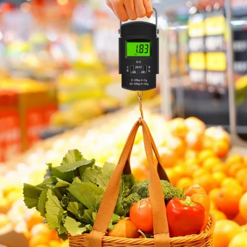 Black 50kg Portable Kitchen Measuring Scales LCD Digital Weighing Scale Home Measuring Tools and Scales Kitchens Accessories image 2