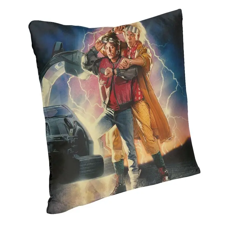 Marty And His Fusion Powered Future Throw Pillow Case Sofa Back To The Future Modern Cushion Cover Car Pillowcase