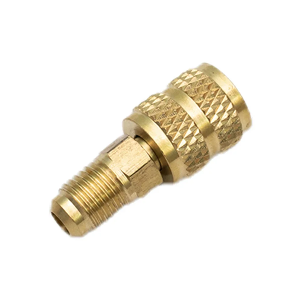 

Vacuum Pump Brass Adapter R410a Adapter 5/16 SAE F Quick Couplers To 1/4 SAE For Air Conditioning Adapter Quick Coupling