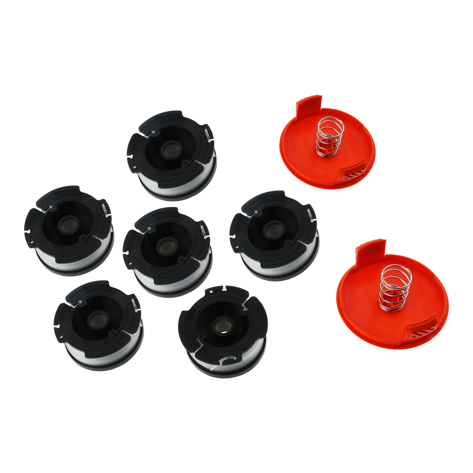 

10pcs/1kit Replace AF-100 Line Spool + Spring Cap Fit for Black & Decker AF-100-3ZP 0.065" String Trimmer Line GH900 GH600 GH400