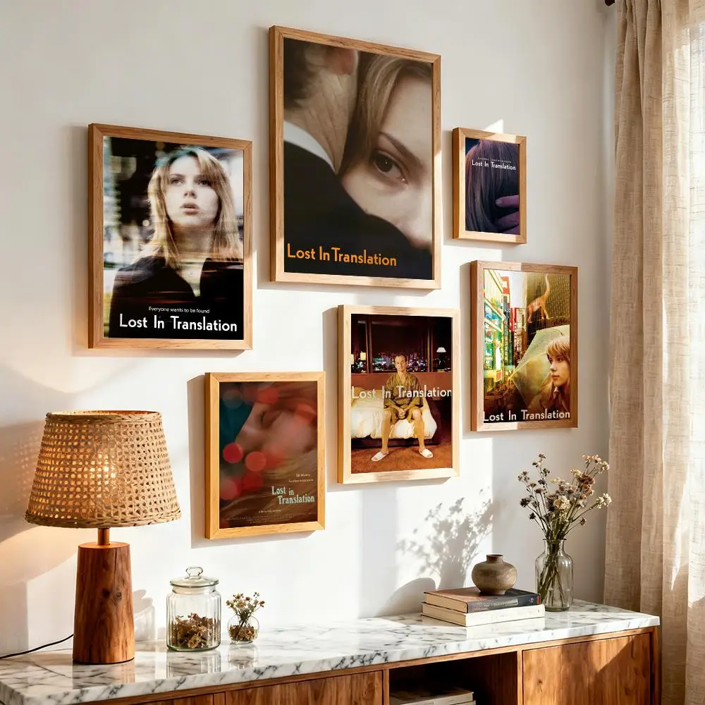 Movie L-Lost in Translation Painting Calligraphy Aesthetic Canvas Wall Poster Modern Room Bedroom Cafe Wall Artwork