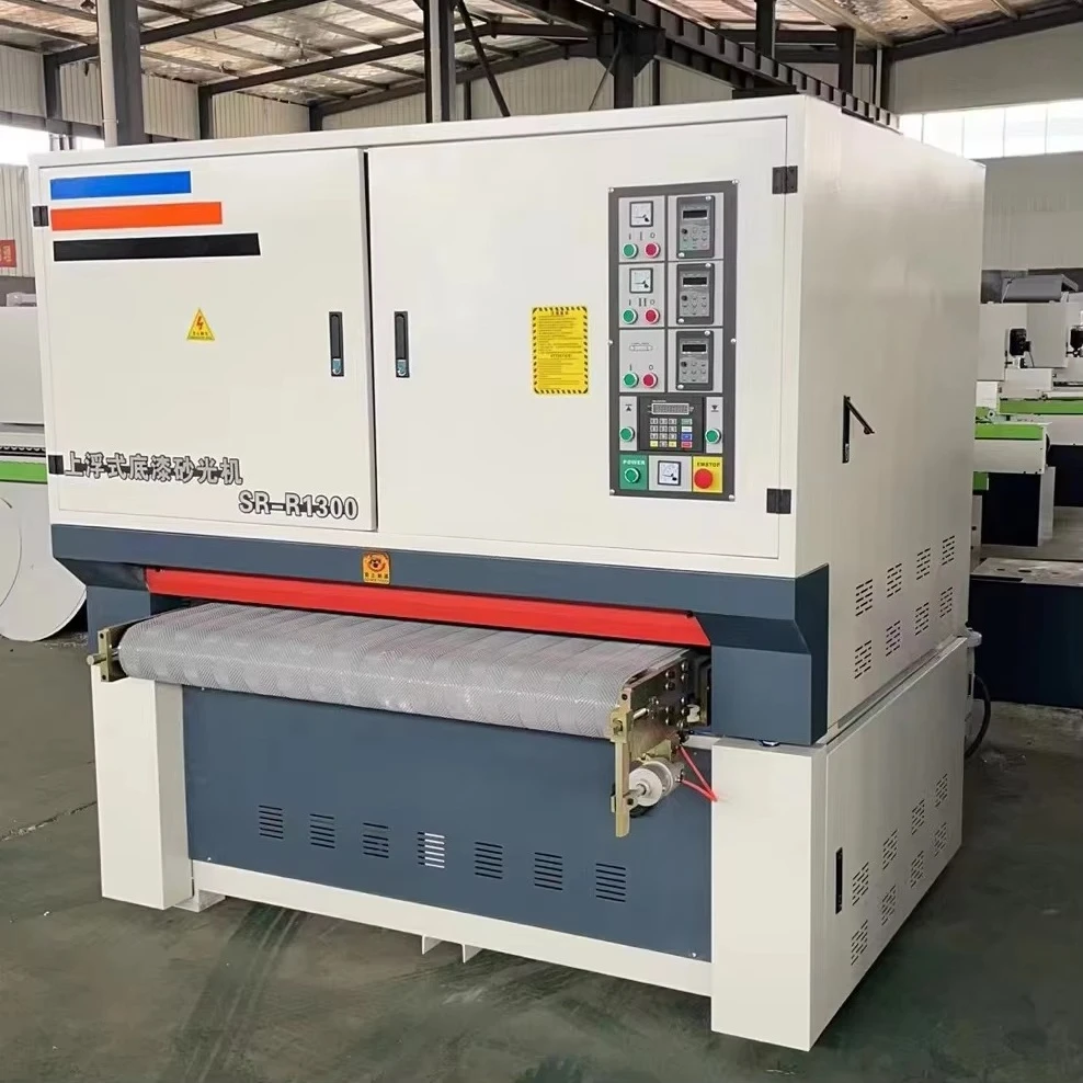 High-speed wood sanding equipment, sanding machines with abrasion belts, grinding wooden doors and window frames