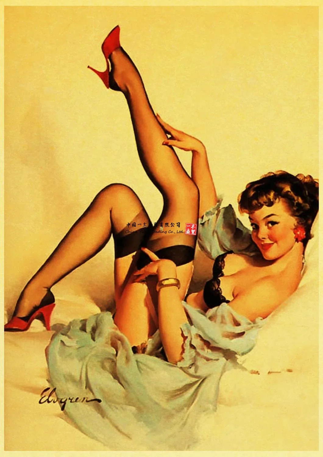 Vintage Sexy Pin-up Girl Photo Underwear Stickers Pantyhose Decals High Heels Art Print Pinup Car Sticker