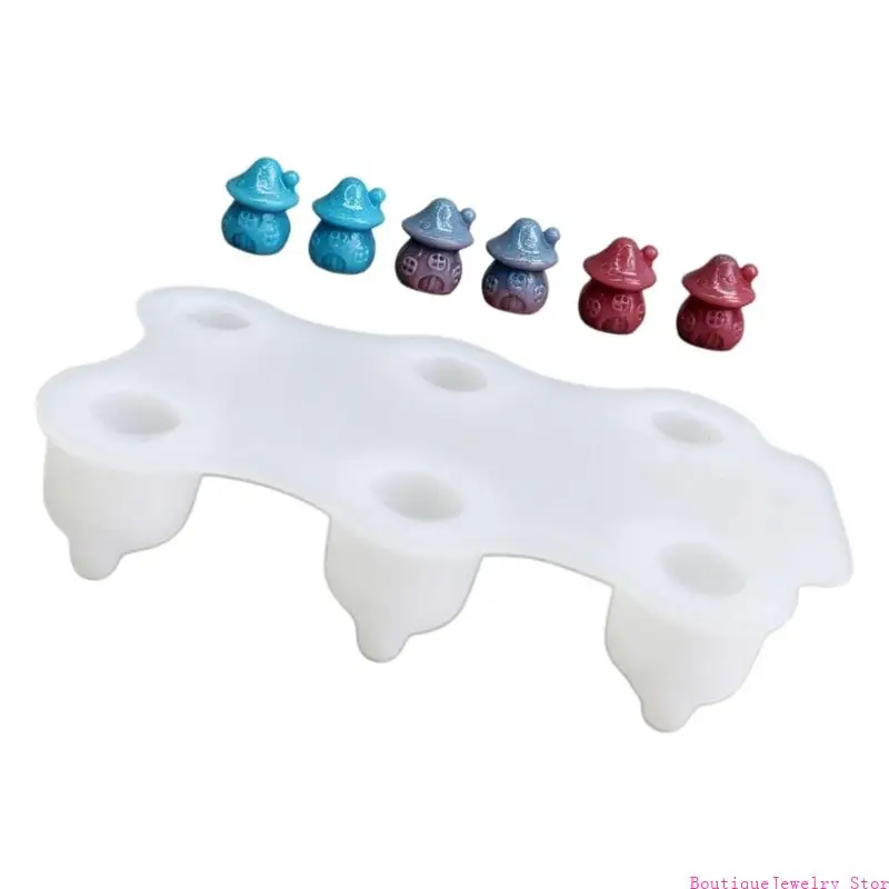 E1PE Sturdy Mushroom Shaped Silicone Mould For Creating Customes Jewelry And Ornaments