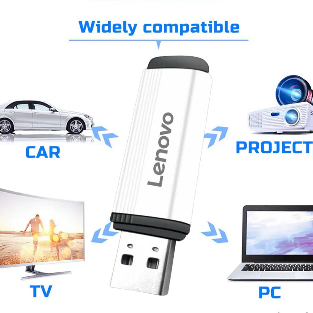 레노버 USB 3.0 펜 드라이브, 고속 전송 금속 SSD, 휴대용 U 디스크 플래시 드라이브, 메모리 USB 스틱, 16TB, 64TB, 4TB