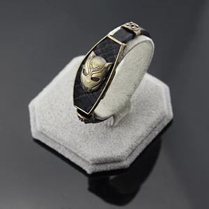 Marvel Avengers Lederarmband, Superhelden -Accessoires, Black Panther, Geschenke 8 Hauptpanther -Armbandverkauf von Black Panther - №3