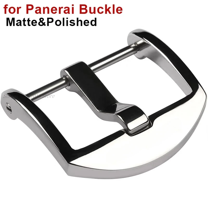 18mm 20mm 22mm Stainless Steel Watch Buckle for Panerai PAM 441 Bracelet Matte Polished Pin Clasp Metal Screw Pin Buckle