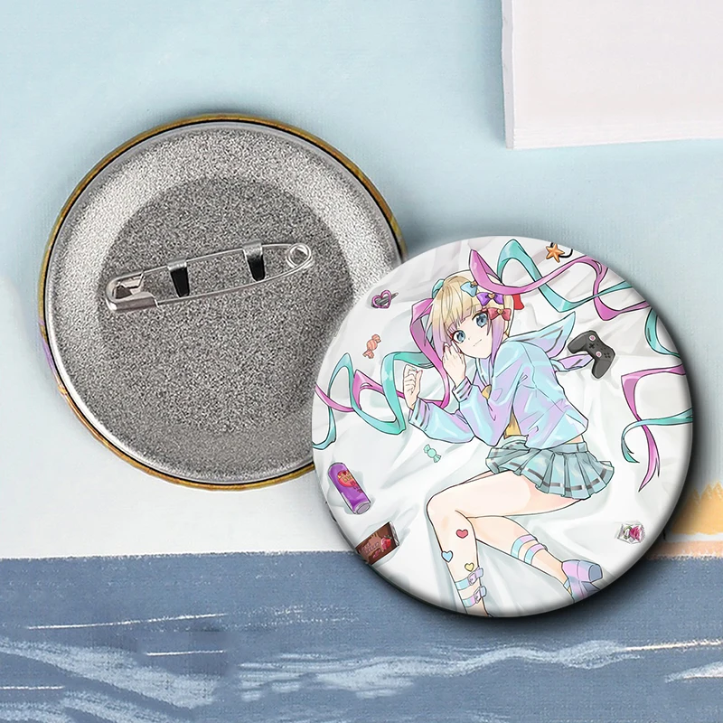 Hot Needy Girl Overdose Game Button Pin Cute Anime Character Cartoon Brooch Badge for Backpack Accessories Decor Fans Collect - Image 5