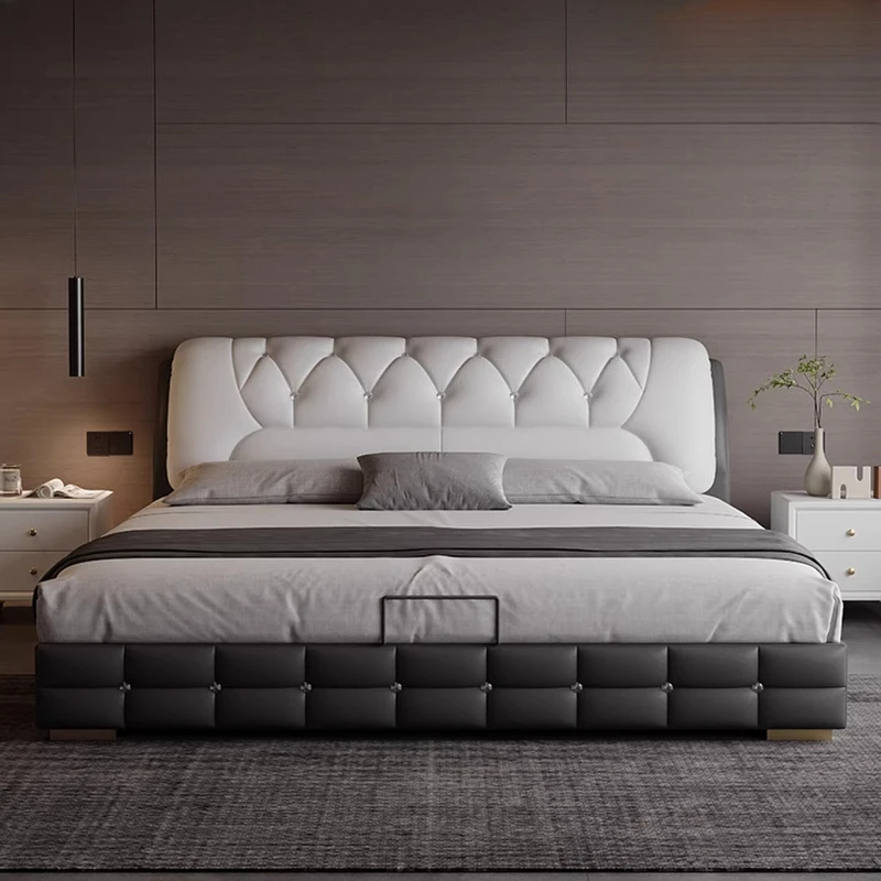 FG Bedroom Luxury Bed Safe Double Single Children Headboards Storage Bed Space Saving Modern Letto Matrimoniale Home Furniture