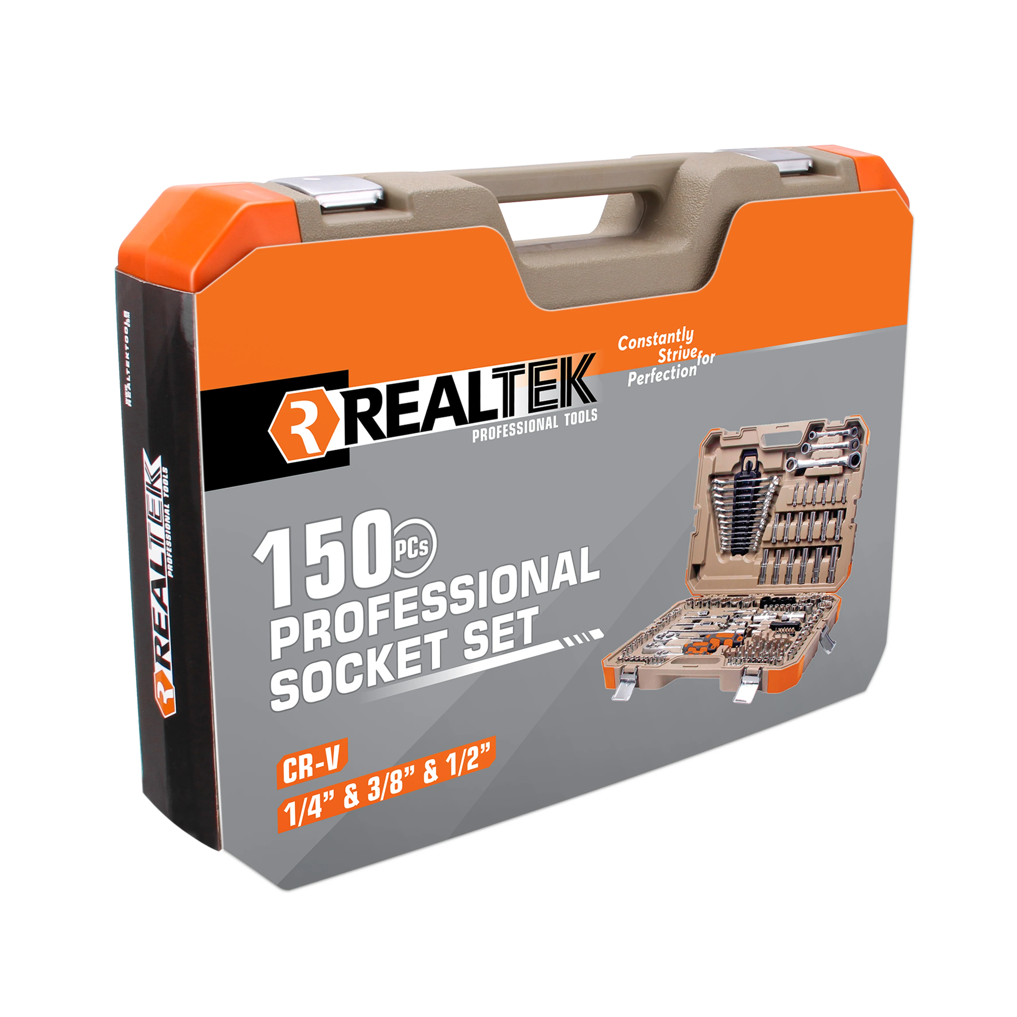 

Realtek Tools Storage Box 150pcs Complete Mobile Automotive Workshop Mechanic Fitter Tools Set