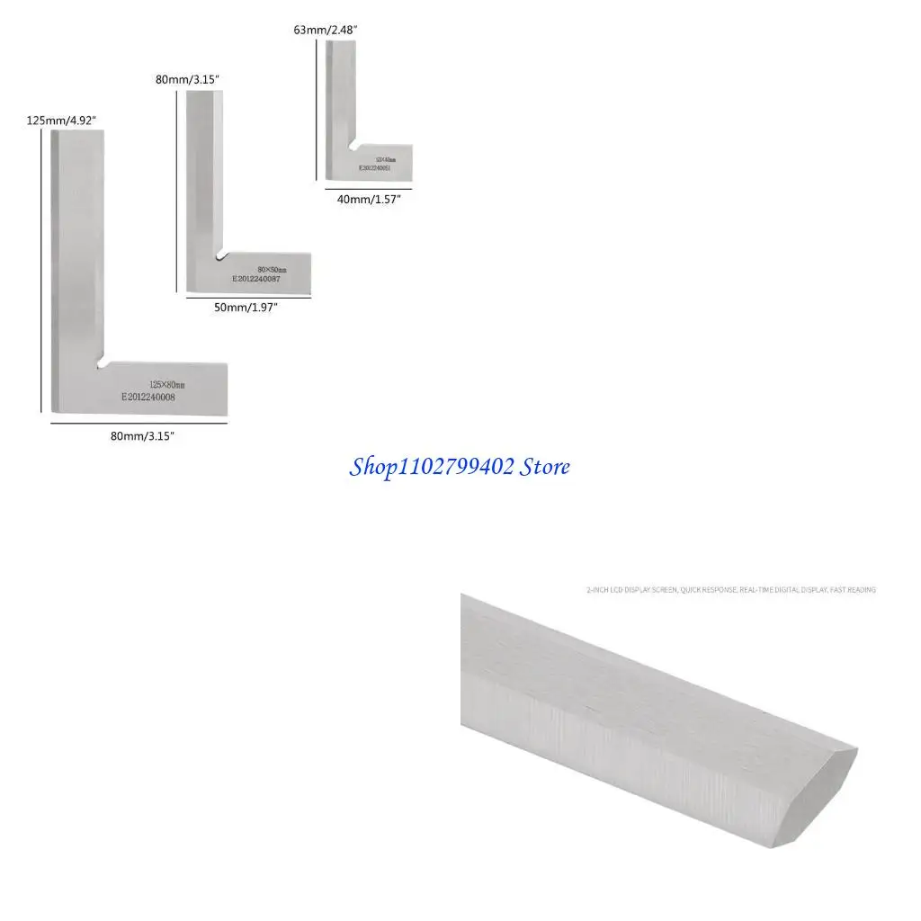 547F Machinist Square Engineers Square Try Square 90 Degree Ruler Steel