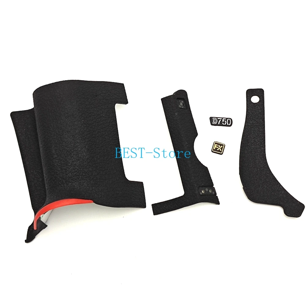 Nowość dla Nikon D750 Grip Rubber + D750 LOGO + FX Rubber Camera Part Cover Side