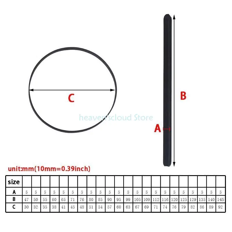 Y88B 5 mm Vành đai băng băng phẳng rộng 5 mm