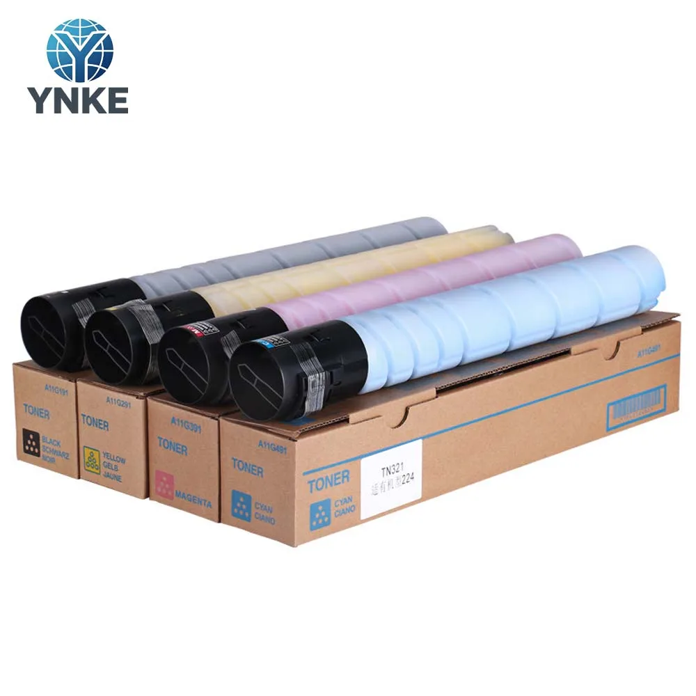 

1PCS TN321 Toner Cartridge For Konica Minolta Bizhub C224 C284 C364 C7822 C7828 High Quality tn321 Cartridge BK 500g CMY 400g