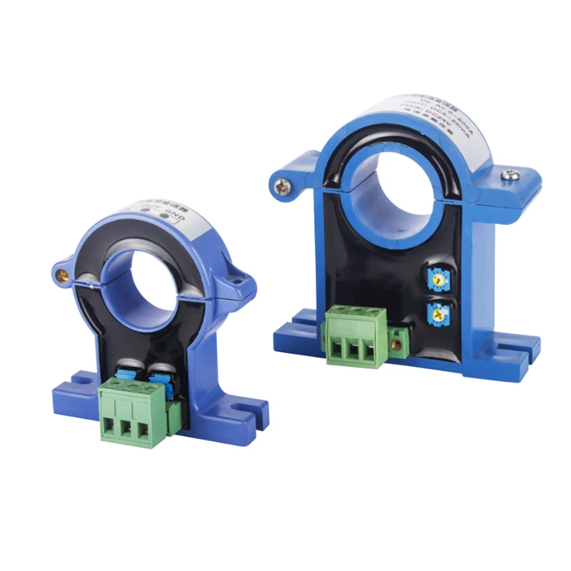 

100a 500a 1000a AC Hall Effect Current Transmitter 0-10v Split Core Current Transformer Calmp on 4-20ma AC Current Transducer