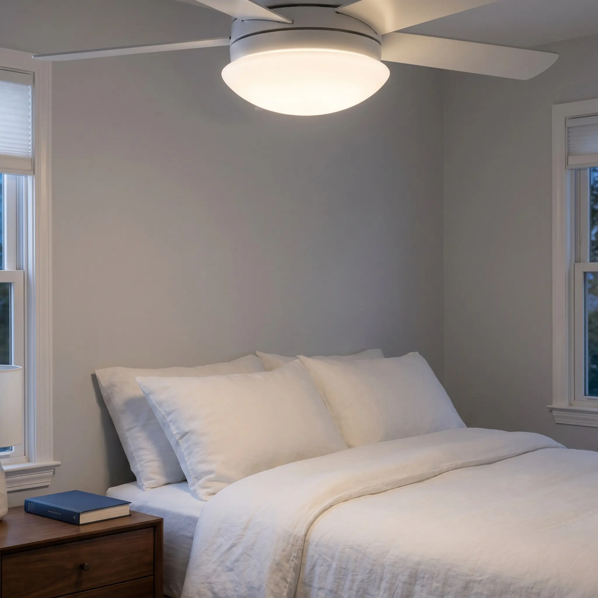 White Acrylic Ceiling Fan Lamp Shade 5.91 Inch Fitting Replacement Globe Light Cover Bright Even Illumination Easy Installation