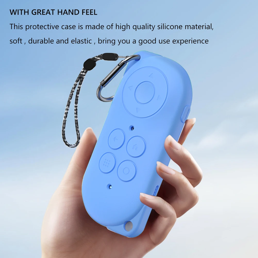 Silicone Cover Anti-Scratch Soft Protective Case with Keychain & Lanyard Protector Case Protector Shell Sleeve for Rokid Station