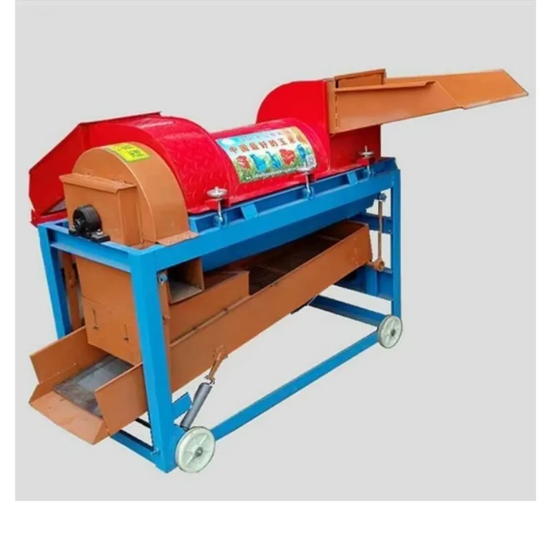 2025 آلة درس القمح العمودي مزرعة الذرة الذرة دراس الحبوب آلة تقشير
