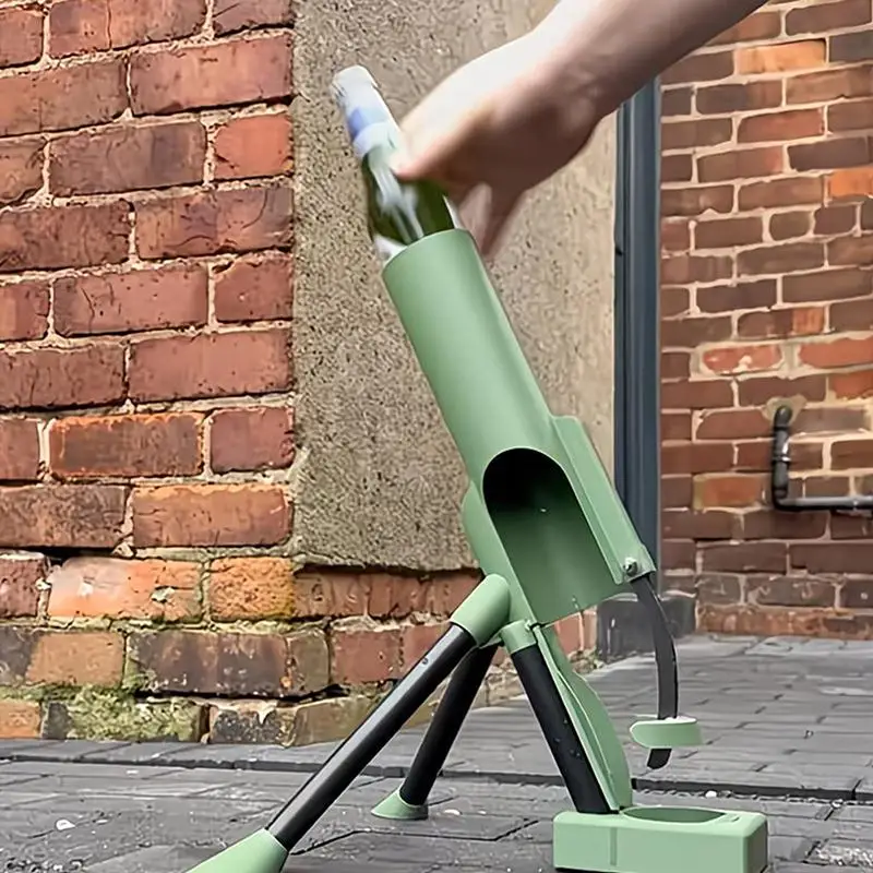 Hands Free Mortar Beer Bottle Opener 1 Press Automatic Design for Home Bar Party Easy Bottle Cap Removal