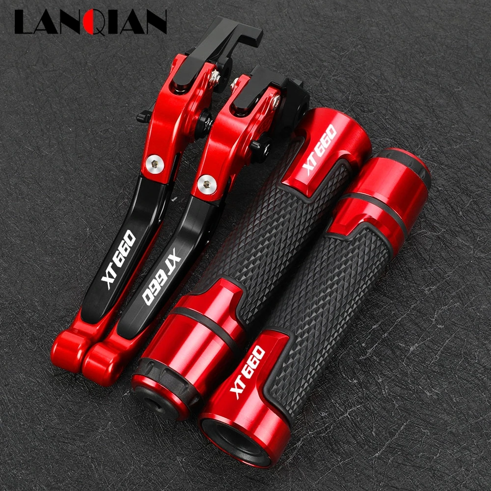 

FOR YAMAHA XT660 XT660R XT660X 2004-2016 Motorcycle Folding Extendable Adjustable Brake Clutch Levers Handlebar Hand Grips Ends