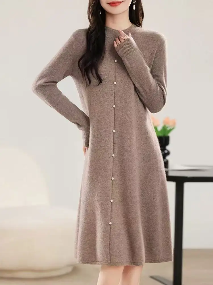 

Knee Length Pullovers For Students Sweaters Jumpers Women Stylish Frilly Thermal Travel Females Preppy-Style Irregular Closure