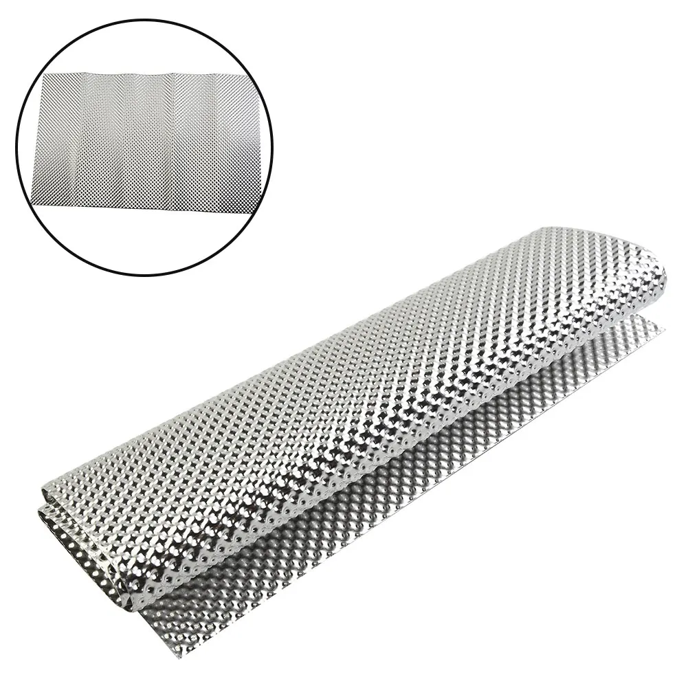 Embossed Aluminum Heat Shield 300x500mm Turbo Manifold Exhausts Electrical Heat Shield Fits For Firewall Transmission Tunnel