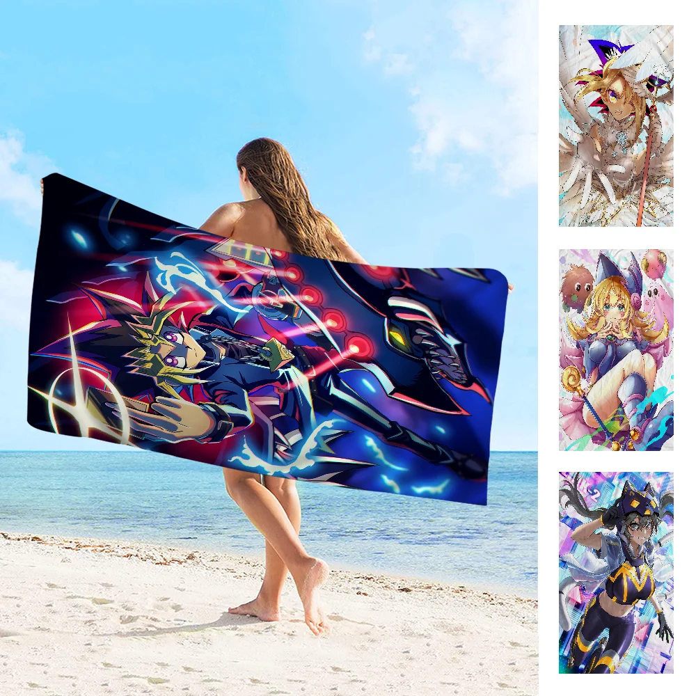 

Yu-Gi-Oh Beach Towel Cartoon Cute Summer Kids Large Bath Pool Beach Towel Microfiber Absorbent For Swimming Travel