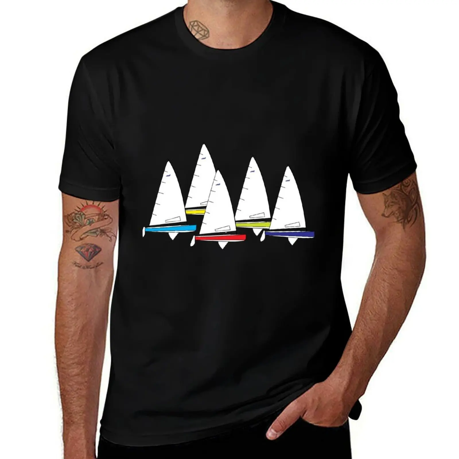 

Finn Sailing Dinghies Racing T-Shirt t shirts for man cotton mens graphic t shirts T-Shirt