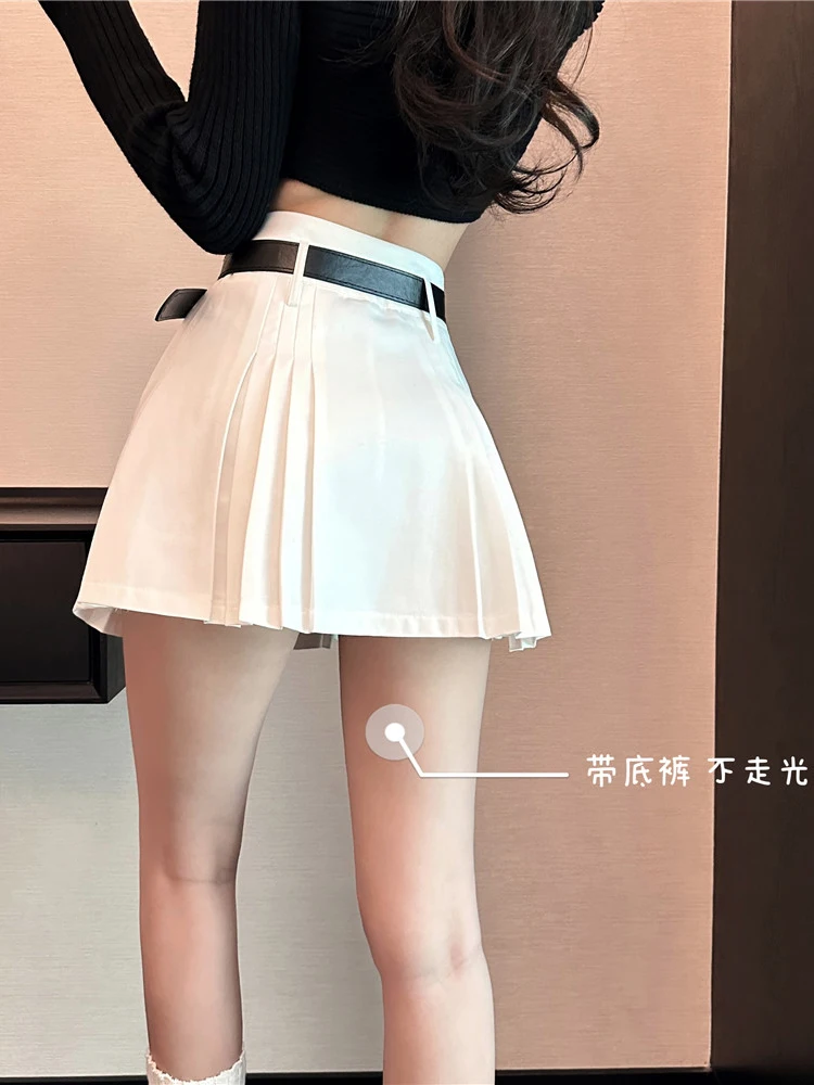 Golf women's A-line shorts skirt anti glare sports quick drying printed woven skirt