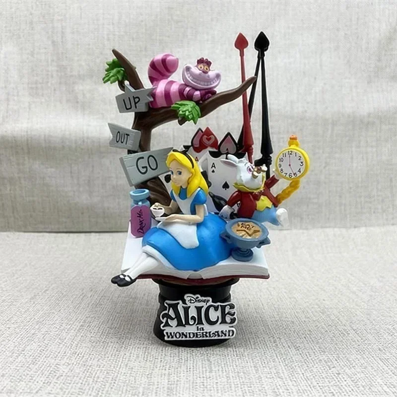 19cm Disney Alice In Wonderland Princess Action Figure Anime Decoration Pvc Doll Model Figurine Collection Toys Birthday Gift