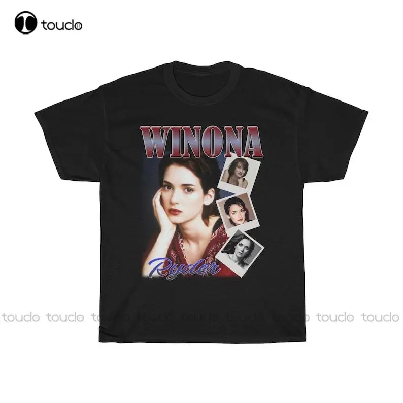 Winona Ryder Shirt, Winona Ryder T-Shirt, Hypebeast Vintage 90S Rap T Shirt Best Seller O-Neck Streetwear Oversized Xs-5Xl