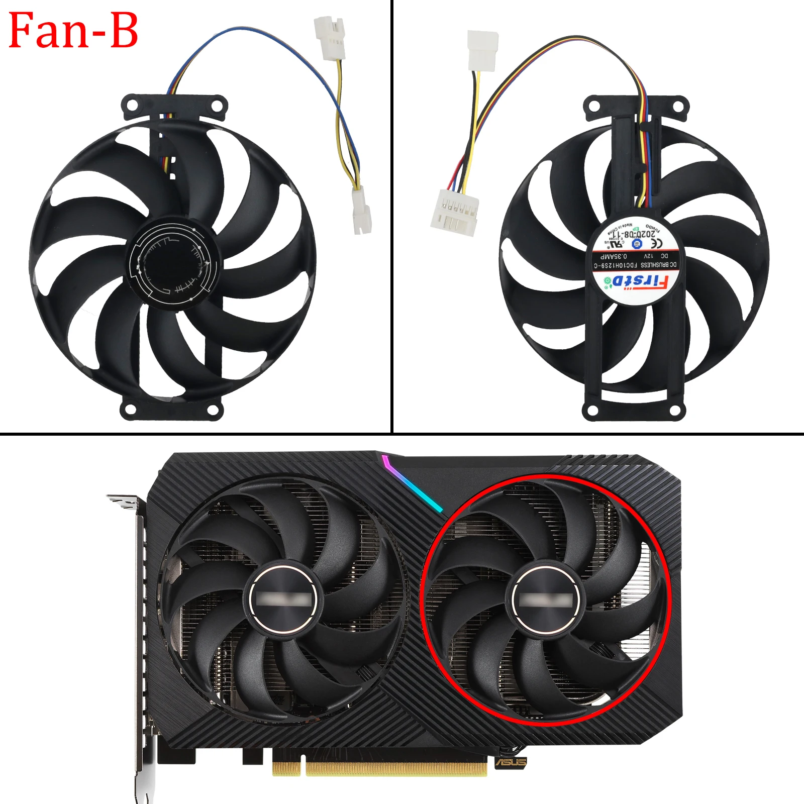 RTX2060 Dualファン Amazon.com: Graphics Card Cooling Fan Replacement for ASUS Dual