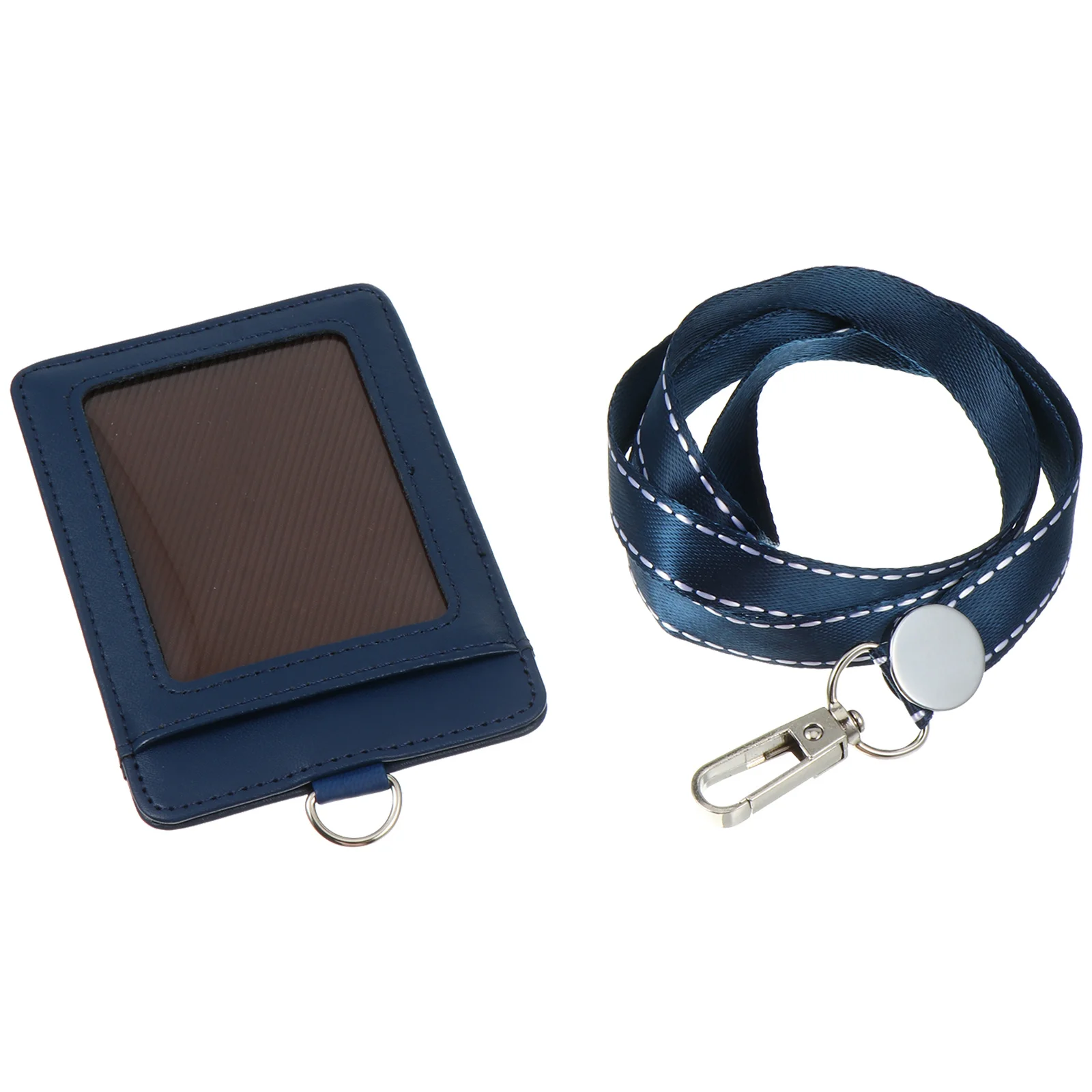 1Pcs Id Badge Holder Portable Business Cards Cover Clear Window Lanyard Work Cards Holder Scratch Resistant