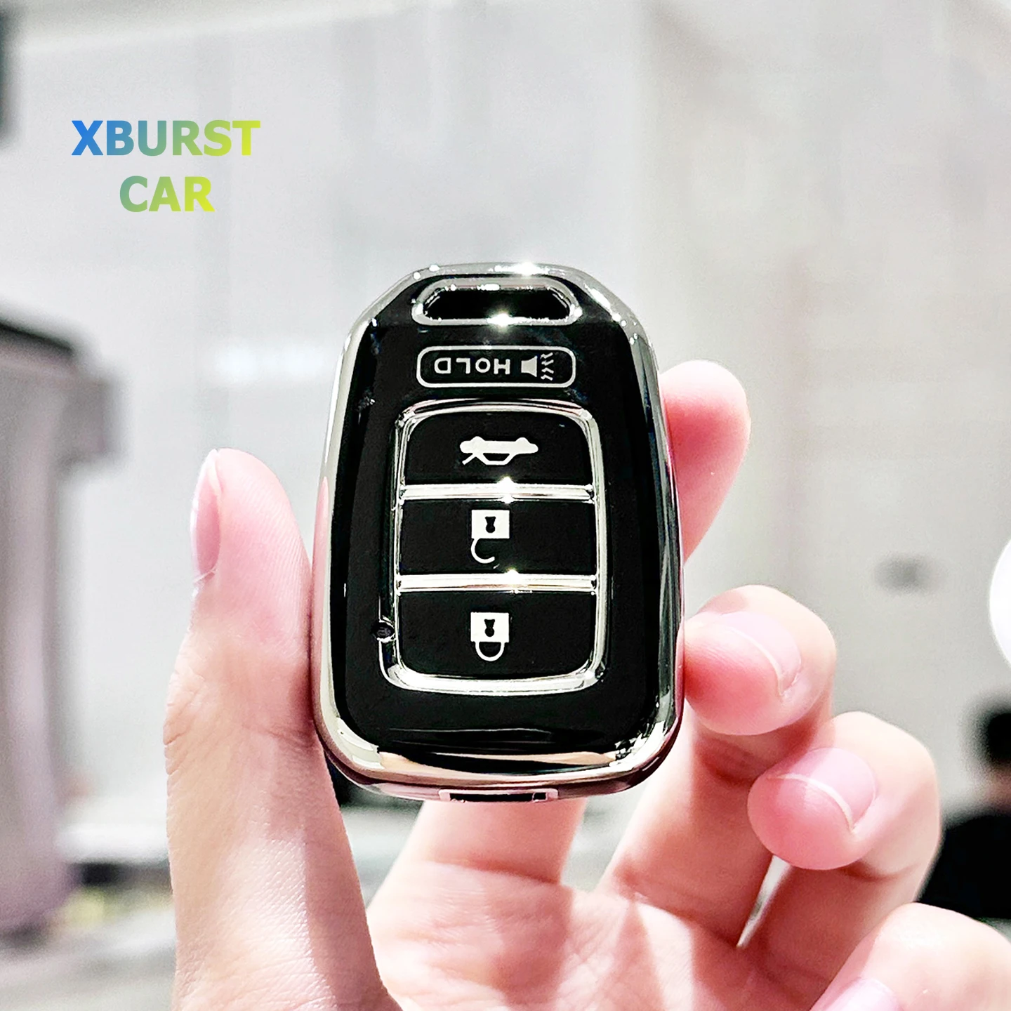 Para 2013 2014 2015 2016 Honda Accord CIVIC CRV Jazz HR-V HRV Auto Shell Fob Holder 4 botones TPU funda para llave de coche Accesorios