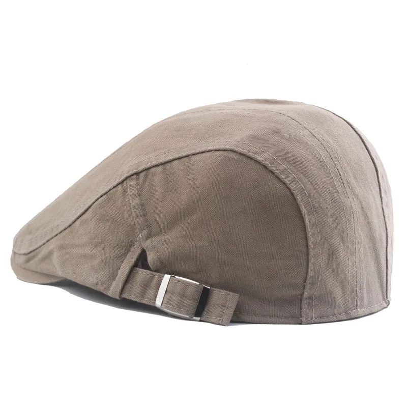 Gorro de hiedra de algodón para hombre, boina de caza Gatsby, Newsboy, plano