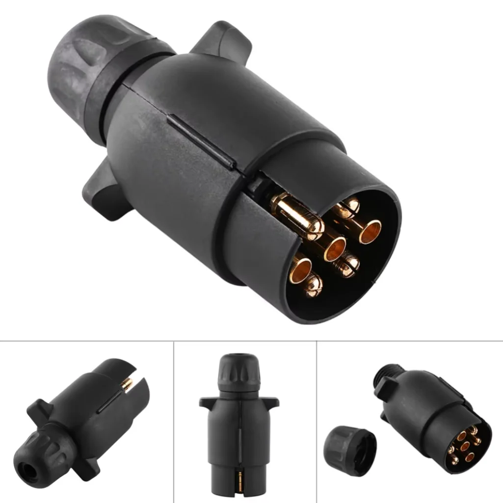 1Pc Car 7 Pin Plug Adapter Trailer Connector Standard European 12V Towbar Towing Waterproof Socket Adapter Dropship