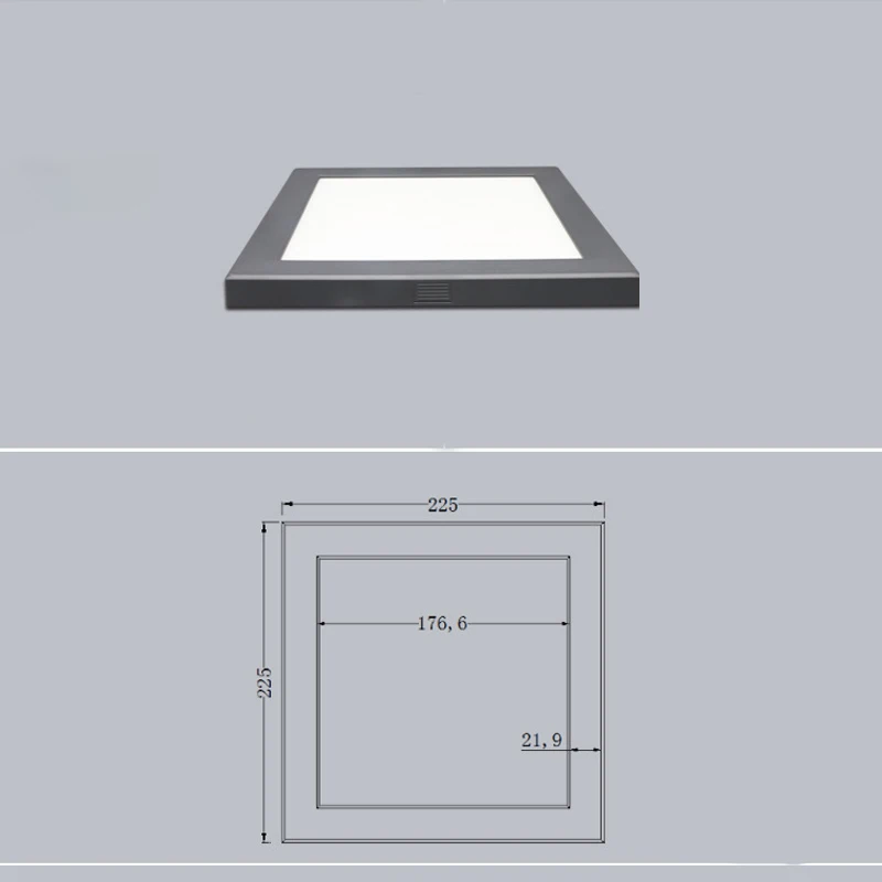 Zero‑Flickering 18W Motion Sensor LED Panel Light Edge‑Lit Ultra Thin Square Surface Flush Mount Ceiling Lamp Indoor