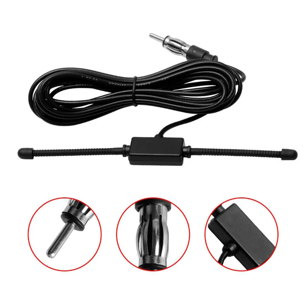 

Car Windshield AM FM Radio Antenna Universal Signal Amplifier Booster Hidden Radio Active Truck Antenna Antena 12V Stereo