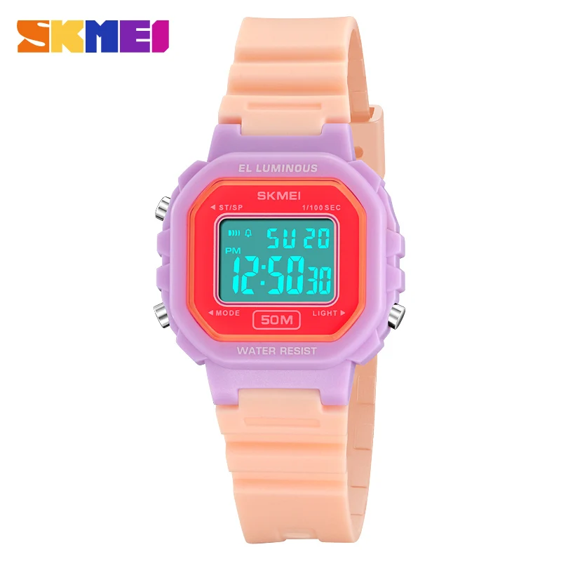 

SKMEI Woman Watch Top Luxury Brand Sport Watch Electronic Digital Wrist Clock 50M Waterproof Woman's Watches 2326