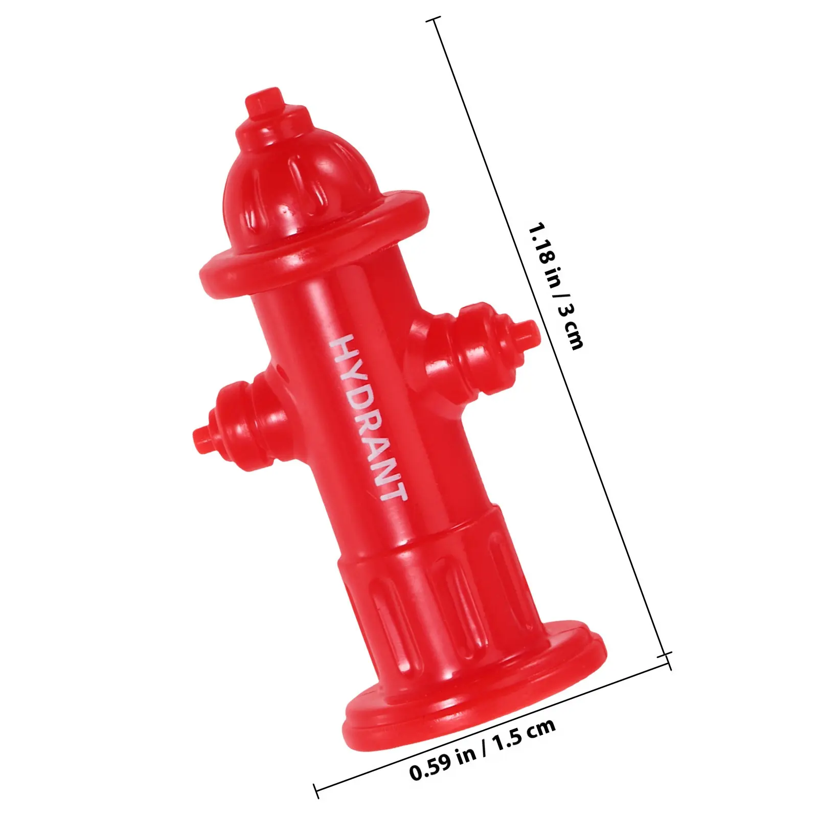 20Pcs Miniature Fire Hydrant Decorations Craft Landscape Bonsai Garden Accessory Flowerpot Craft Decor Garden