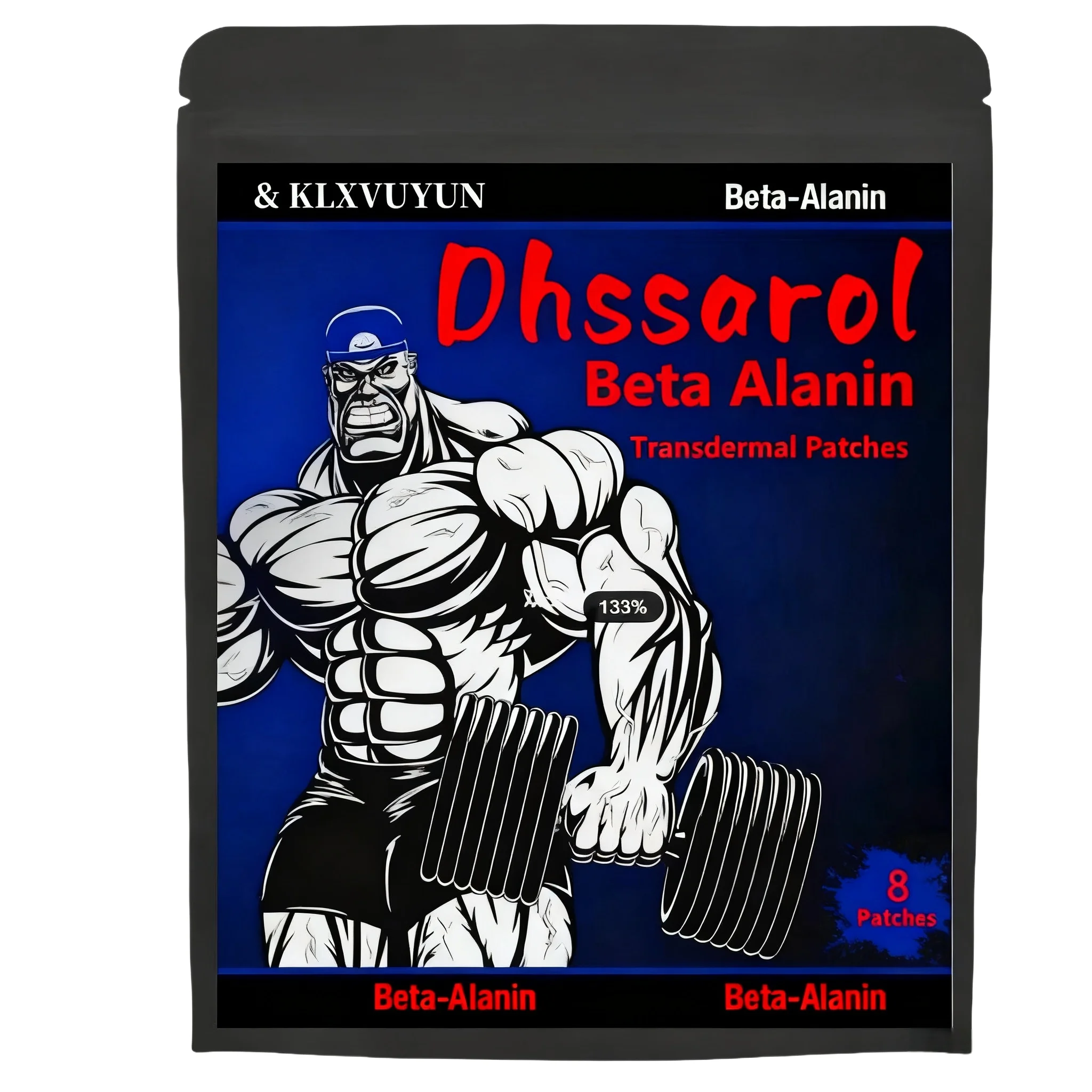 

Dhssarol 8 Pre Workout Booster Muscle Building Extreme with Beta Alanine. Transdermal Patches 8 Week Supply.