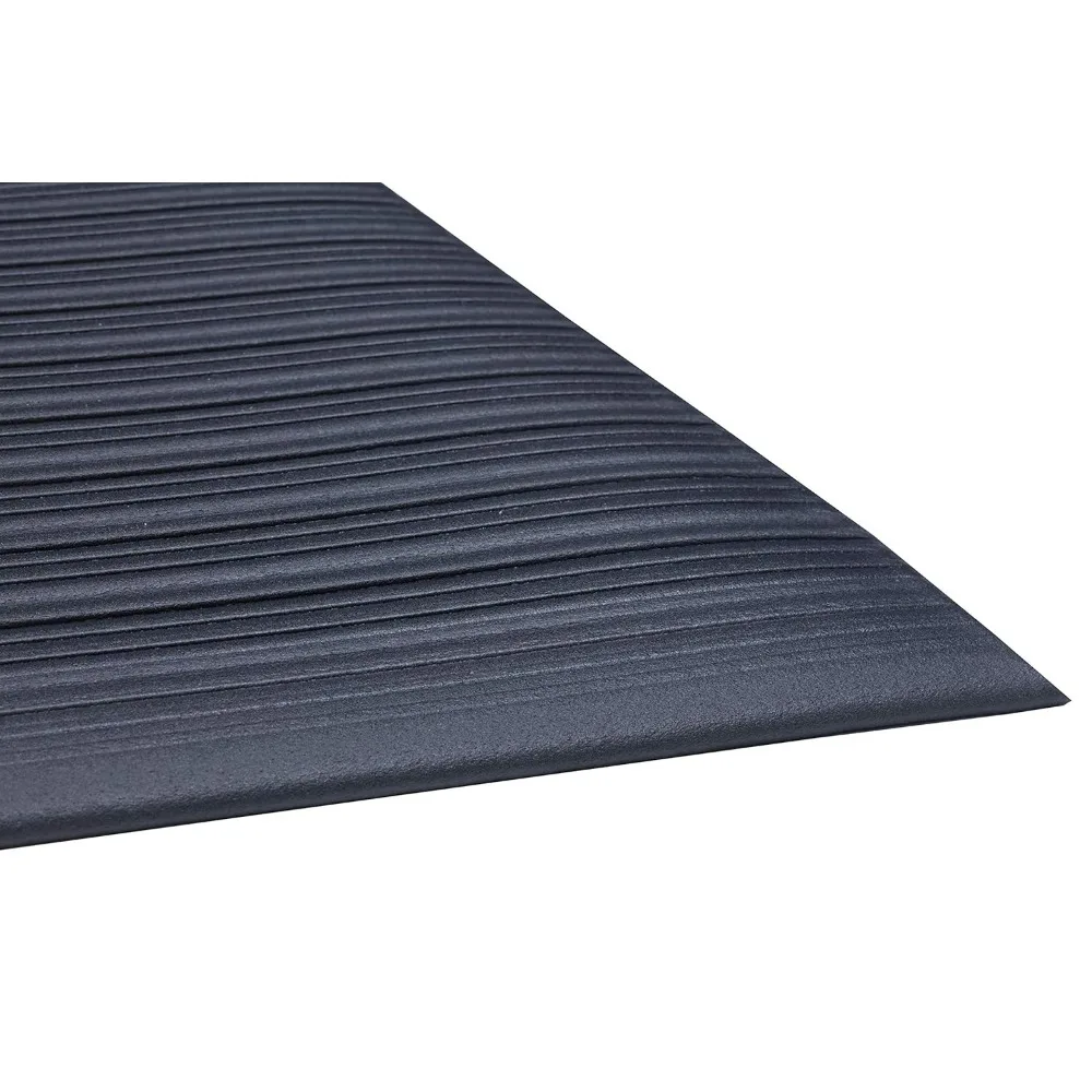 سجادة أرضية من الفينيل مضادة للتعب مقاس 3 × 12 قدم باللون الرمادي - تقلل من الانزعاج، ويمكن تخصيصها بسهولة للملاءمة المثالية