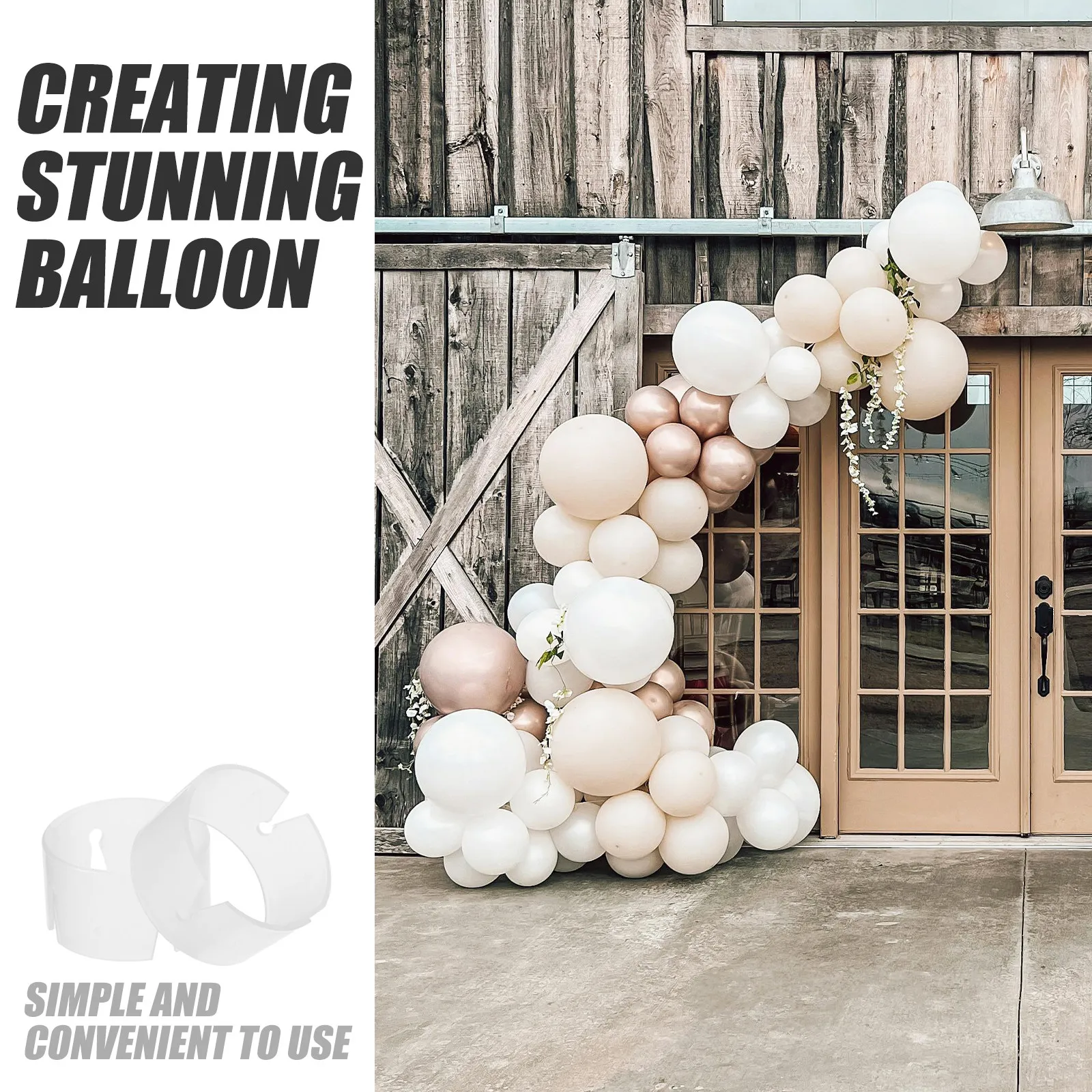300個入り バルーンアーチ用クリップ 丸型コネクター 軽量 - Wedding Decor Supply Store のレビューと価格