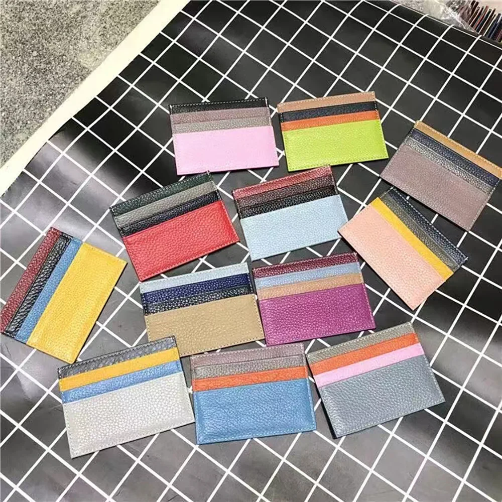 Kreditkartenetui aus Leder, individueller Initialenhalter, personalisierte Initiale, schlanke Geldbörse, Monogramm, Namensbrieftasche, Kartenhalter, DIY, Weihnachten – Detail 17