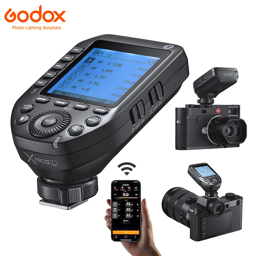 

Godox XPROII-L XPROII TTL HSS Transmitter 2.4G Wireless Flash Trigger XPRO II for Canon Nikon Sony Leica Olympus Fuji