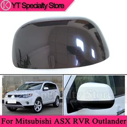 Car For Mitsubishi ASX RVR Outlander 2008 2009 2010 Side Door Rearview Mirror Plastic Cover Rear view Mirror Lid Shell Hood