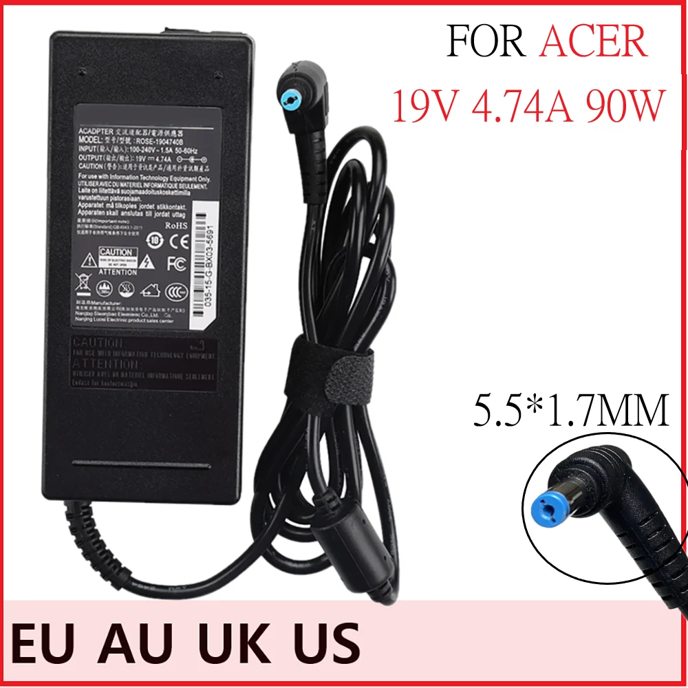 

For ACER Aspire E1-571 E1-571G E1-431 E1-470P 522 531 532P 570 571G 572P 731 771 Laptop Power Supply ACAdapter Charger 19V4.74A