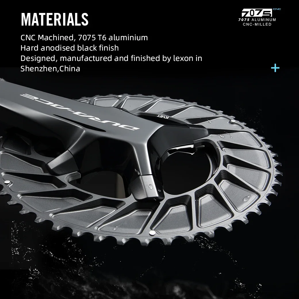 

RYET 110BCD 2X Chainring 50-54T for Shimano 105/Ultegra/Dura-Ace 11-12S - 7075 Alloy 155g with Aero Bolt Cover Bike Parts