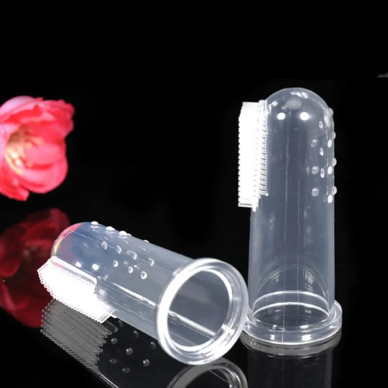 Super Soft Pet Finger Toothbrush Teddy Dog Brush Bad Breath Tartar Teeth Care Tool Dog Cat Silicone Teeth Oral Cleaning