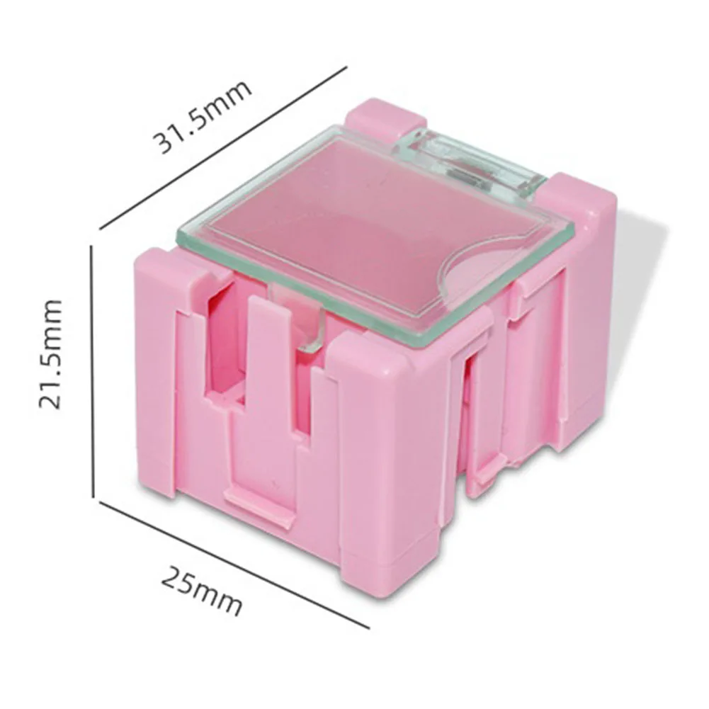 Practical Mini Storage Boxes for Electronic Components Easy Access Wide Opening Auto Lock Various Colors 10pcs Pack